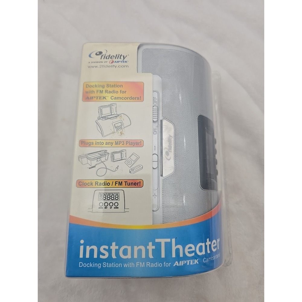 Fidelity Instant Theater Docking Station FMRadio For AIPTEK Camcorders-No Camrea